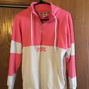 PINK 1/4 zip-up